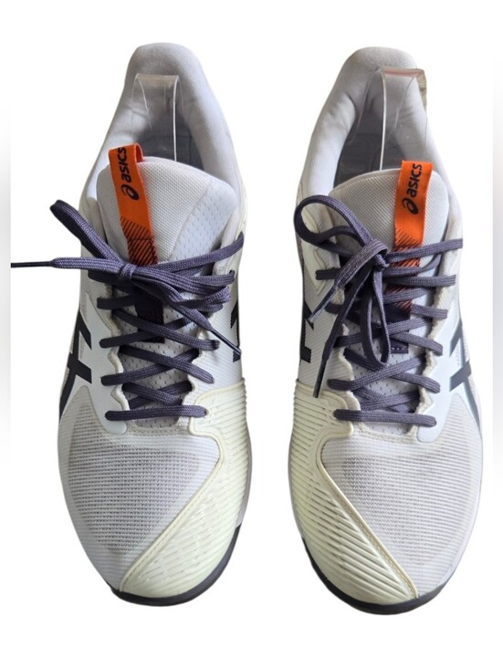 ASICS Solution Speed FF 3 Tennis Shoes Men\'s 11.5 White Orange main image 2